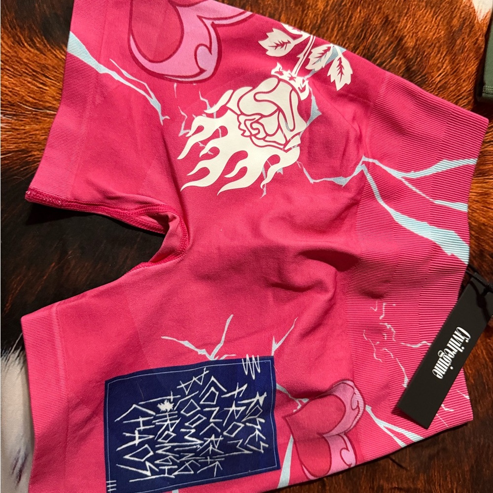 Attitude Pink Graphic Women's Shorts